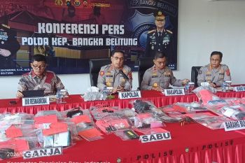 Polda Babel ungkap 78 kasus narkoba selama Januari 2026