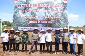 Kejati Sulut-PTPN tanam pohon kelapa perkuat ketahanan pangan nasional