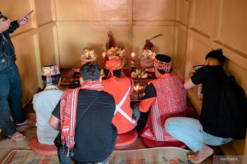Ritual Nabok Panyugu awali pesta adat Naik Dango ke-41 di Sungai Ambawang Kubu Raya