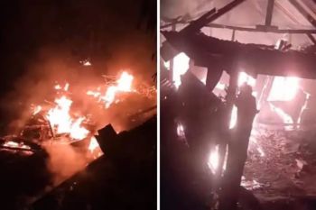 Diduga dipicu permintaan cerai, Rumah warga di Lombok Tengah terbakar