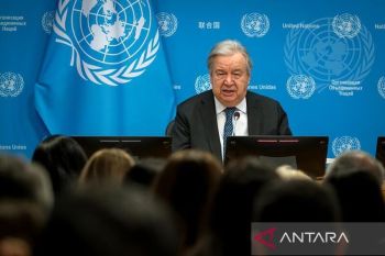 Sekjen PBB tegas menolak langkah Israel gagalkan solusi dua negara