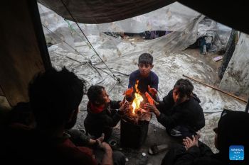 PBB: 11 anak meninggal akibat cuaca dingin ekstrem di Jalur Gaza