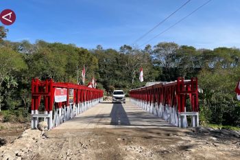 Pembangunan dua jembatan darurat di Aceh rampung diperbaiki