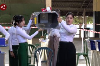 Tiga tahapan pemungutan suara pada pemilu Myanmar berakhir