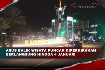 Arus balik wisata Puncak diperkirakan berlangsung hingga 4 Januari
