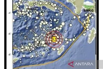 Gempa magnitudo 5,2 mengguncang Maluku Tenggara