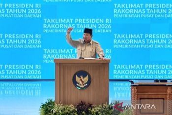 Prabowo lakukan evaluasi program satu tahun pemerintahan di Rakornas