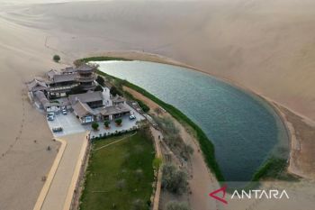 Pesona musim dingin Dunhuang China