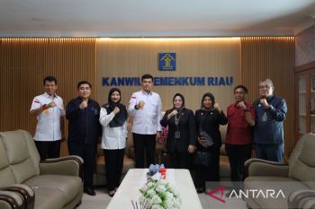 Kanwil Kemenkum Riau Terima Kunjungan Kehormatan Ketua Pengadilan Tinggi Riau