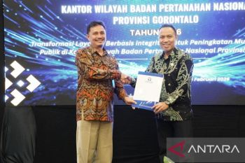 Ombudsman Gorontalo serahkan hasil penilaian Kanwil ATR/BPN