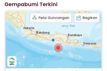 Gempa tektonik bermagnitudo 6,4 guncang Pacitan