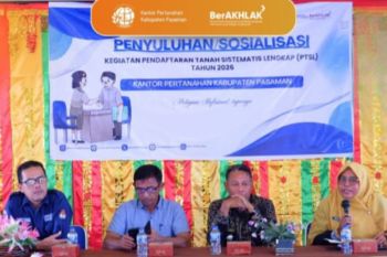 Ketua ajudikasi Kantor Pertanahan Pasaman laksanakan penyuluhan kegiatan PTSL Tahun 2026 di Nagari Lubuak Layang