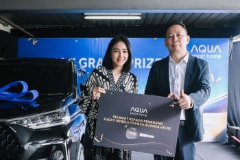 Beli TV dan AC, Megawati dapat hadiah mobil dari Aqua elektronik