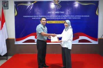 BPK Gelar Pemeriksaan Laporan Keuangan pada Kemenkum Malut 2025