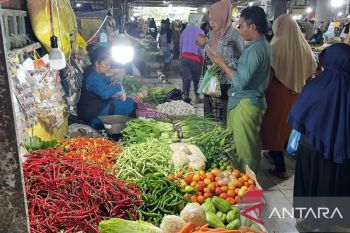 Disperindagkop Kobar tegaskan harga komoditas di pasar tradisional relatif stabil
