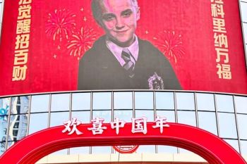 Karakter serial Harry Potter 'Draco Malfoy' jadi tren dekorasi Imlek di China