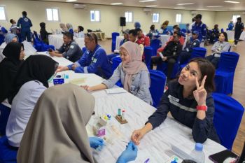 Peringati bulan K3, DSLNG catat 6.045 kantong donor darah sejak 2012