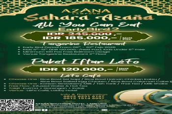 Azana Boutique Hotel sajikan paket Iftar dengan tajuk "SAHARA"
