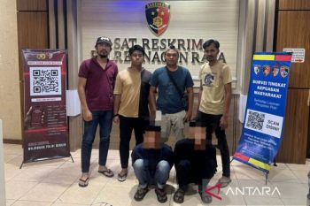 Polres Nagan Raya Aceh menangkap dua mahasiswa pelaku judi daring