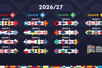 Grup Panas! Inggris Bertemu Spanyol di Nations League 2026/2027