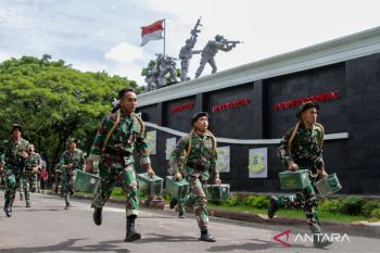 100 prajurit TNI AL calon awak kapal induk berlatih di Italia