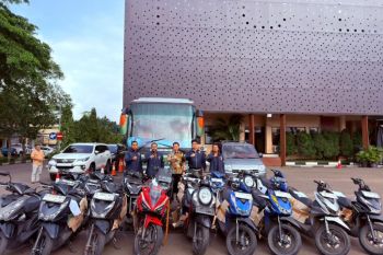 Polda Banten ringkus 6 tersangka pengangkutan 16 motor tanpa dokumen