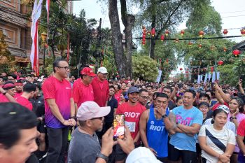 Ribuan anak muda rayakan HUT Denpasar dengan berlari