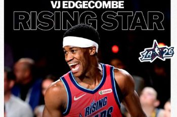 Edgecombe MVP Rising Stars NBA 2026, bawa Team Vince juara