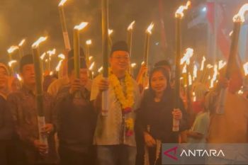 Pemerintah Bangka Barat bantu tradisi warga pawai obor jelang Ramadhan