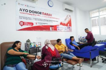 PT Timah - Kagama Babel gelar donor jaga stok darah Ramadhan - Idul Fitri