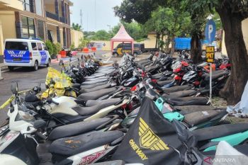 Polres Situbondo sita puluhan motor diduga digunakan balap liar