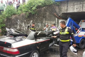 Dishub Karawang tutup akses Tanggul Rawagabus akibat kecelakaan maut