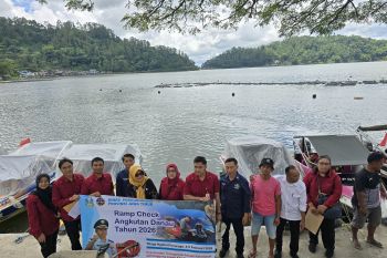 Dishub dan KSOP gelar ramp check 53 perahu wisata Telaga Ngebel Ponorogo