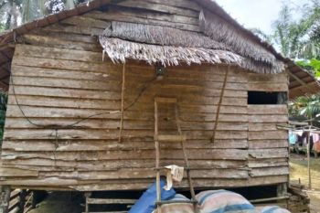 Bantu Pak Elat, Babinsa bersama warga Bengkayang mandiri perbaiki RTLH