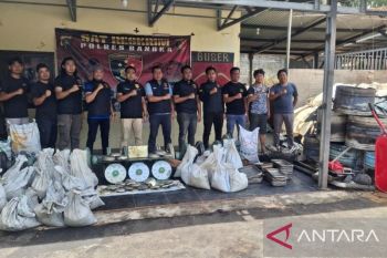 Polres Bangka amankan balok timah ilegal seberat 1.240 kilogram