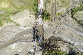 Pembangunan jembatan aramco di Agam