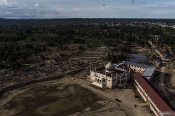 Masjid terdampak bencana bersolek menyambut Ramadhan