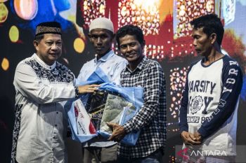 Mendagri buka puasa bersama pengungsi Aceh Tamiang