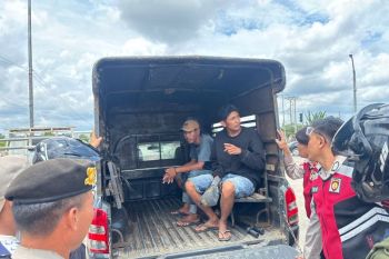 Polda Sumsel jaring lima orang 'Pak Ogah' di kawasan Tol Kramasan