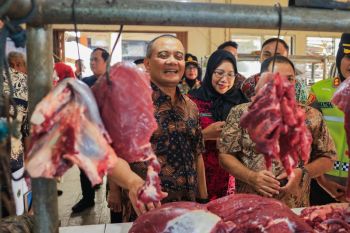 Gubernur Jateng meninjau Pasar Projo Ambarawa cek harga komoditas