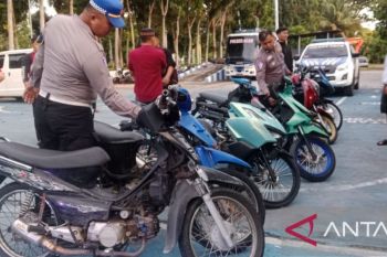 Polres Agam amankan kendaraan gunakan knalpot racing saat patroli subuh