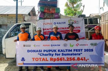 Pupuk Kaltim lanjutkan bantuan kepada korban banjir di Aceh Tamiang