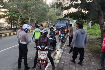 Polresta Jayapura Kota patroli cegah balap liar usai Shalat Subuh