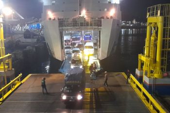 Polisi terapkan pembatasan angkutan barang di Merak