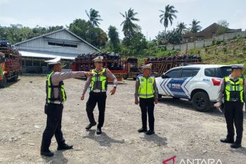 Polres Lamsel cek lokasi "buffer zone" untuk kelancaran arus mudik