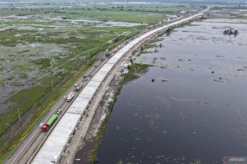 Jalan Tol Kayuagung-Palembang rusak dipicu perubahan muka air banjir 50 tahunan