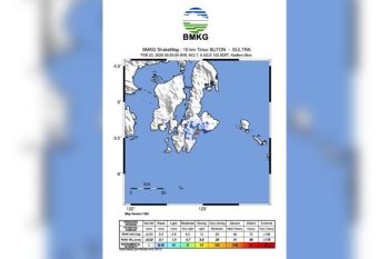 Info gempa hari ini: Buton diguncang gempa bumi dangkal akibat aktivitas sesar aktif