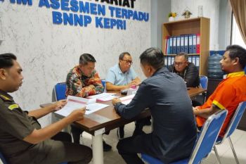 Dugaan penggunaan narkoba, Kepala Puskesmas Moro jalani asesmen narkoba di BNNP Kepri