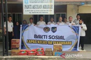 Berbagi di Bulan Suci, Lapas Pekanbaru Gelar Bakti Sosial di Dua Panti Asuhan