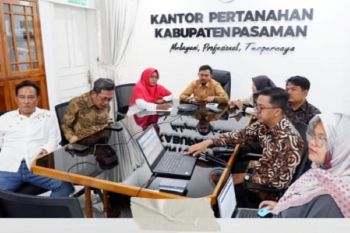 Kantor Pertanahan Pasaman ikuti zoom meeting pembinaan PTSL